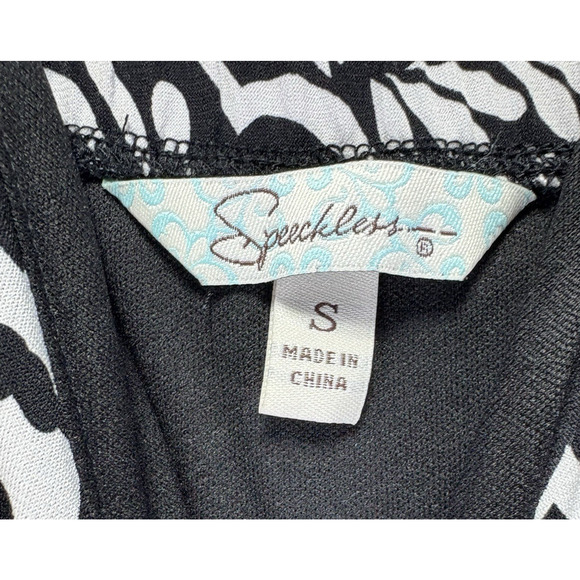 Speechless Dress Womens Small‎ Black White Pink 90s Y2K Slip V Neck Rockabilly - Picture 4 of 12